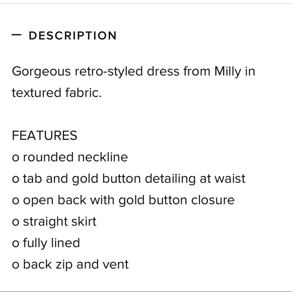 Milly Ivory Fitted Dress - Picture 7 of 7